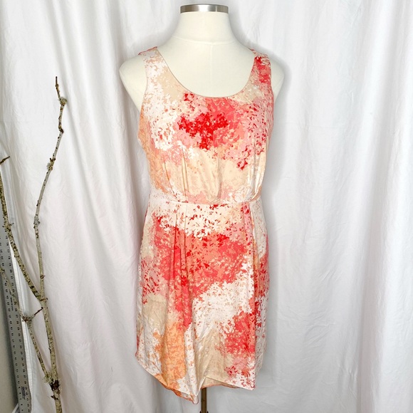 LOFT Dresses & Skirts - Anne Taylor Loft Peach & Orange Dress Size 14